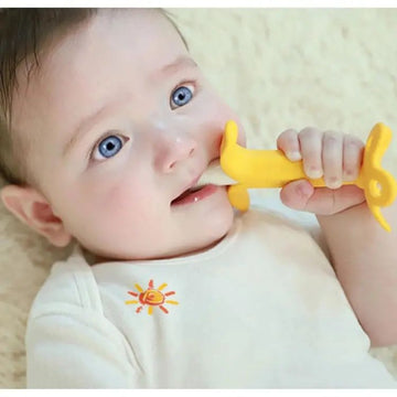 Baby Banana Teether Soothing Pain Relief Soft Baby Teething Toys