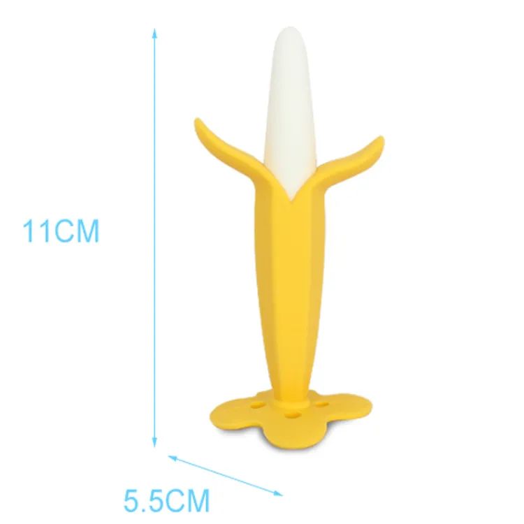 Baby Banana Teether Soothing Pain Relief Soft Baby Teething Toys