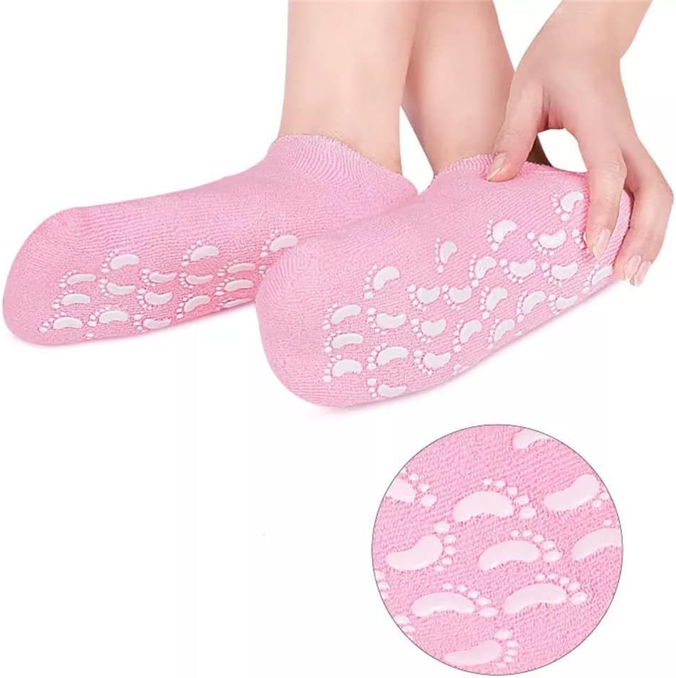 Short Moisturizing Socks WalTok Cotton Spa Gel Moisture Socks