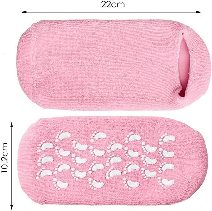 Short Moisturizing Socks WalTok Cotton Spa Gel Moisture Socks