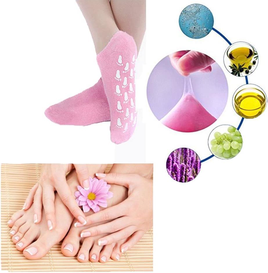 Short Moisturizing Socks WalTok Cotton Spa Gel Moisture Socks